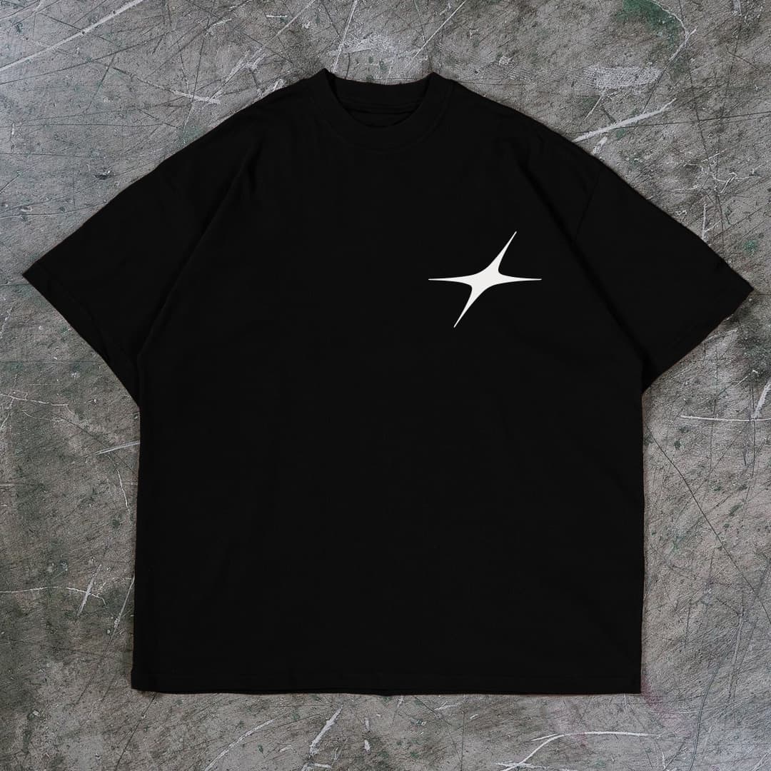 "STREETWEAR STYLE" Premium Black Drop Shoulder T-Shirt