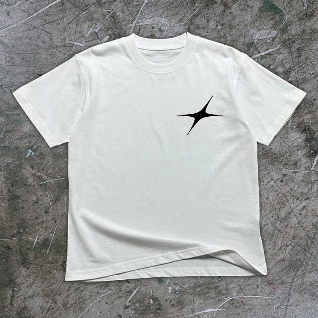 "OVERTHINKER" Premium White Regular Fit T-Shirt